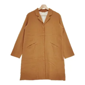 atelier naruse hemp wool coat terra cotta na-04023 サイズF コート ブラウン レディース アトリエナルセ【中古】4-1217T♪