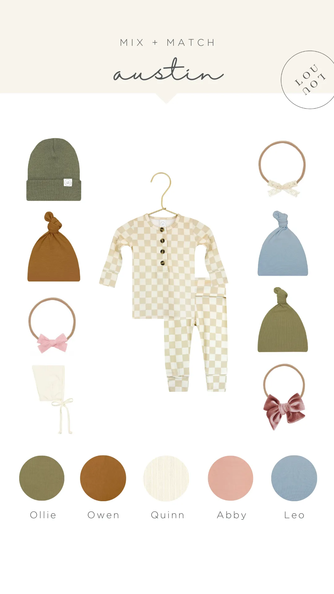 Austin Newborn Headband Bundle (Gown)
