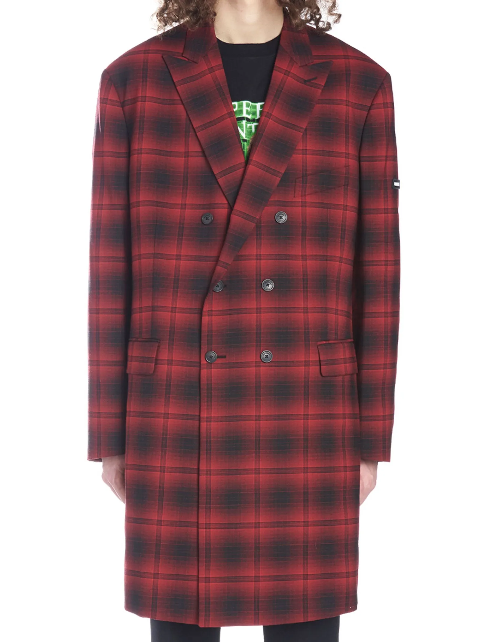 Balenciaga Washed Double Breasted Coat