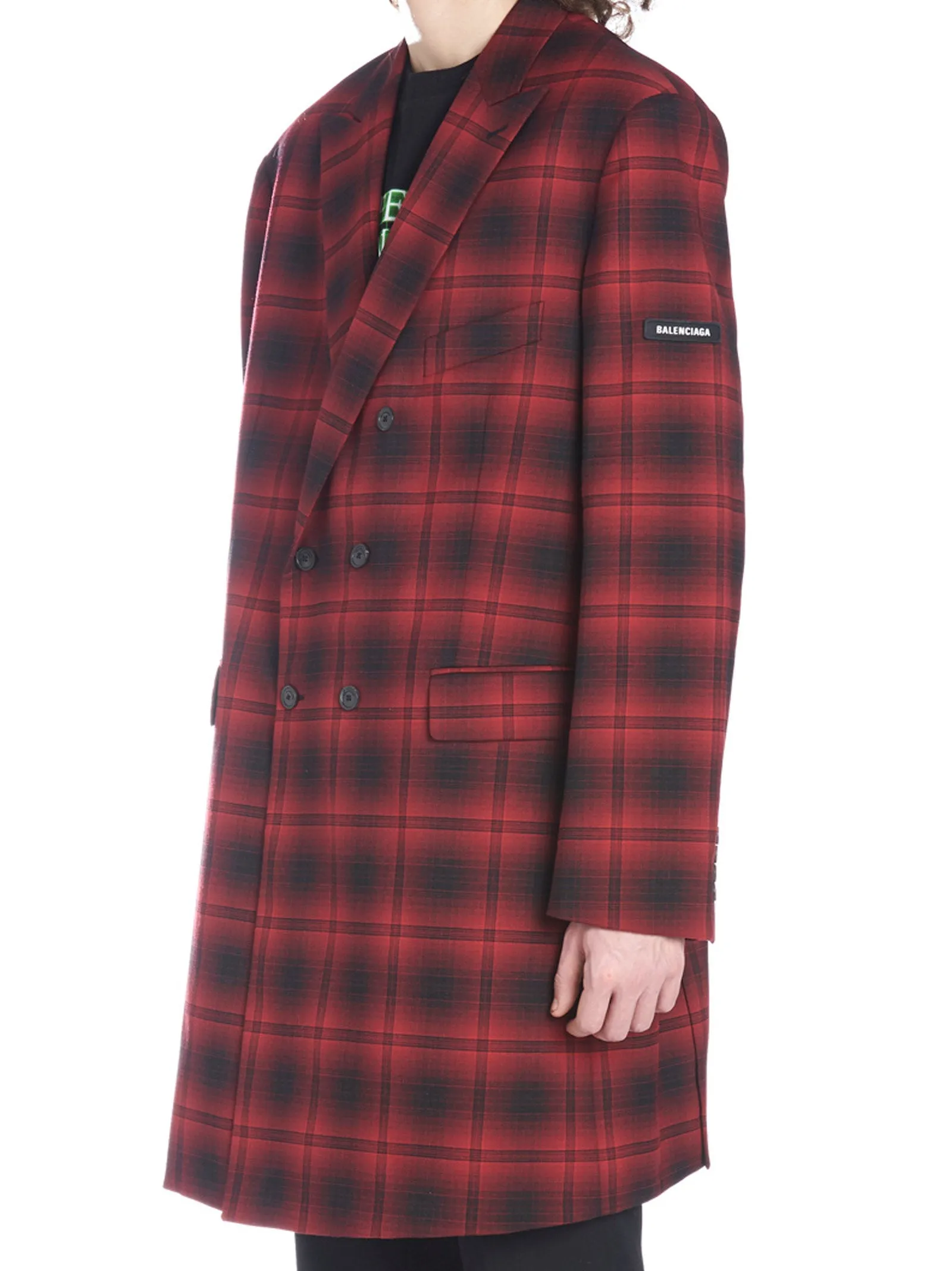 Balenciaga Washed Double Breasted Coat