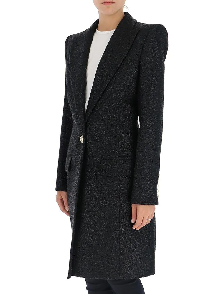 Balmain Tailored Tweed Coat