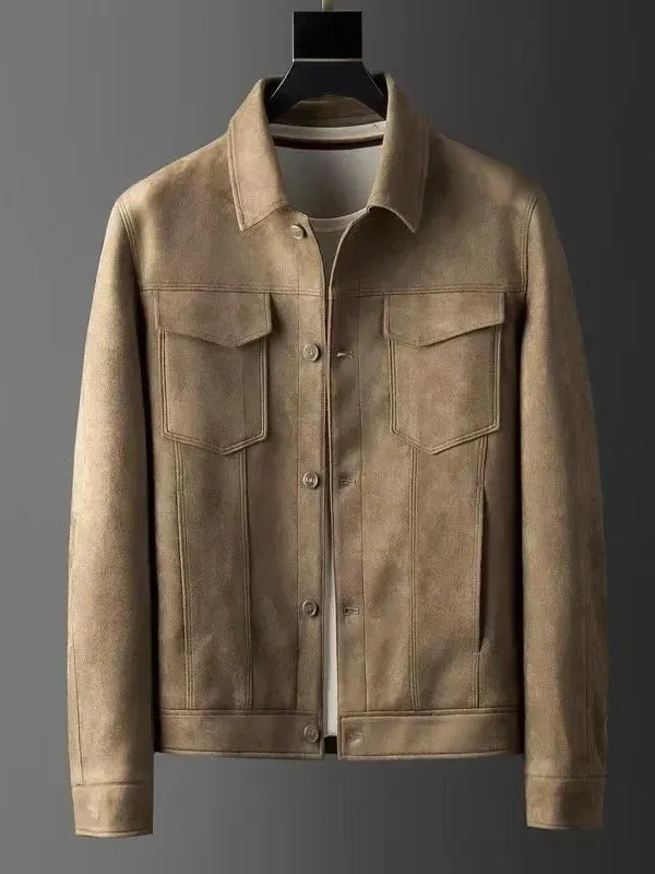 British business leather jacket