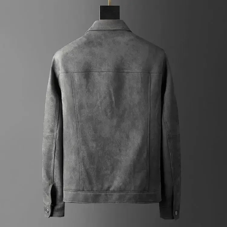 British business leather jacket