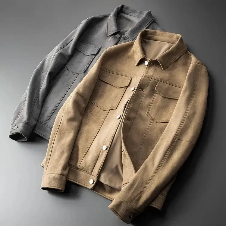 British business leather jacket