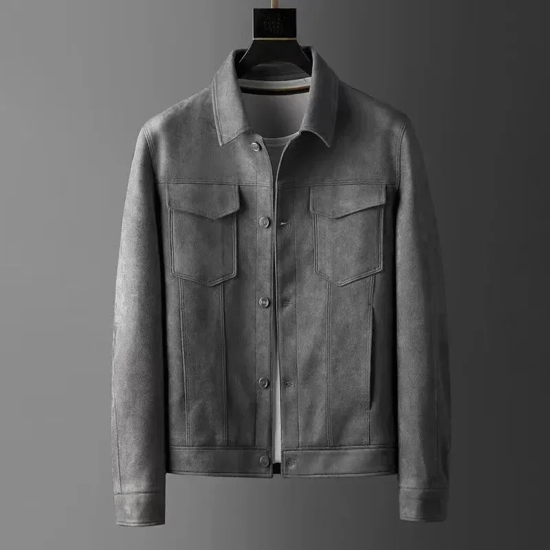 British business leather jacket