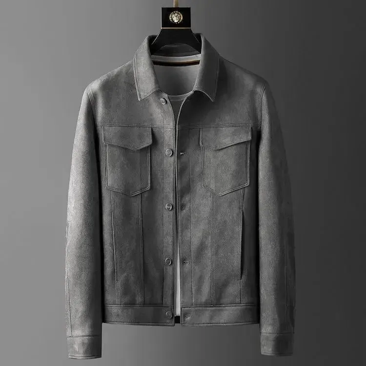 British business leather jacket