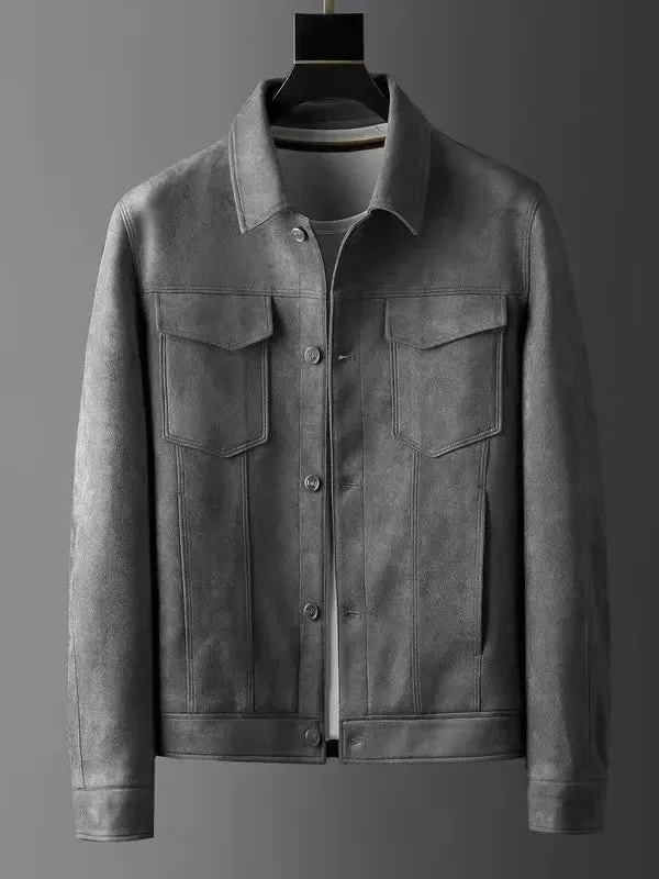 British business leather jacket