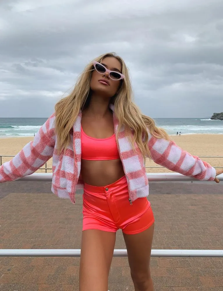 Brooklyn Jacket - Pink Check