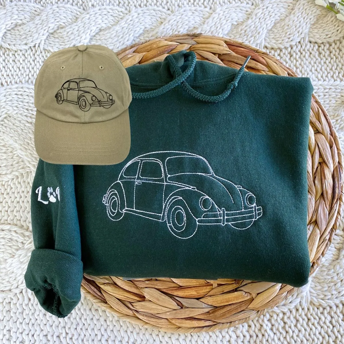Car Guy Twin Pack: Embroidered Sweatshirt & Hat