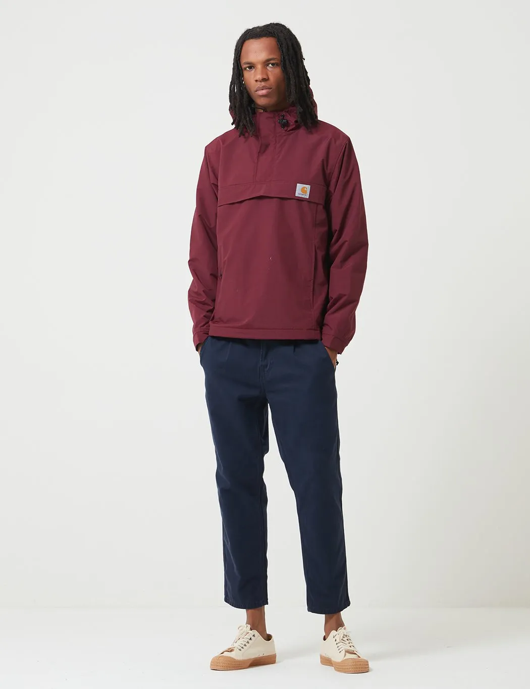 Carhartt-WIP Nimbus Half-Zip Jacket (Fleece Lined) - Merlot Red