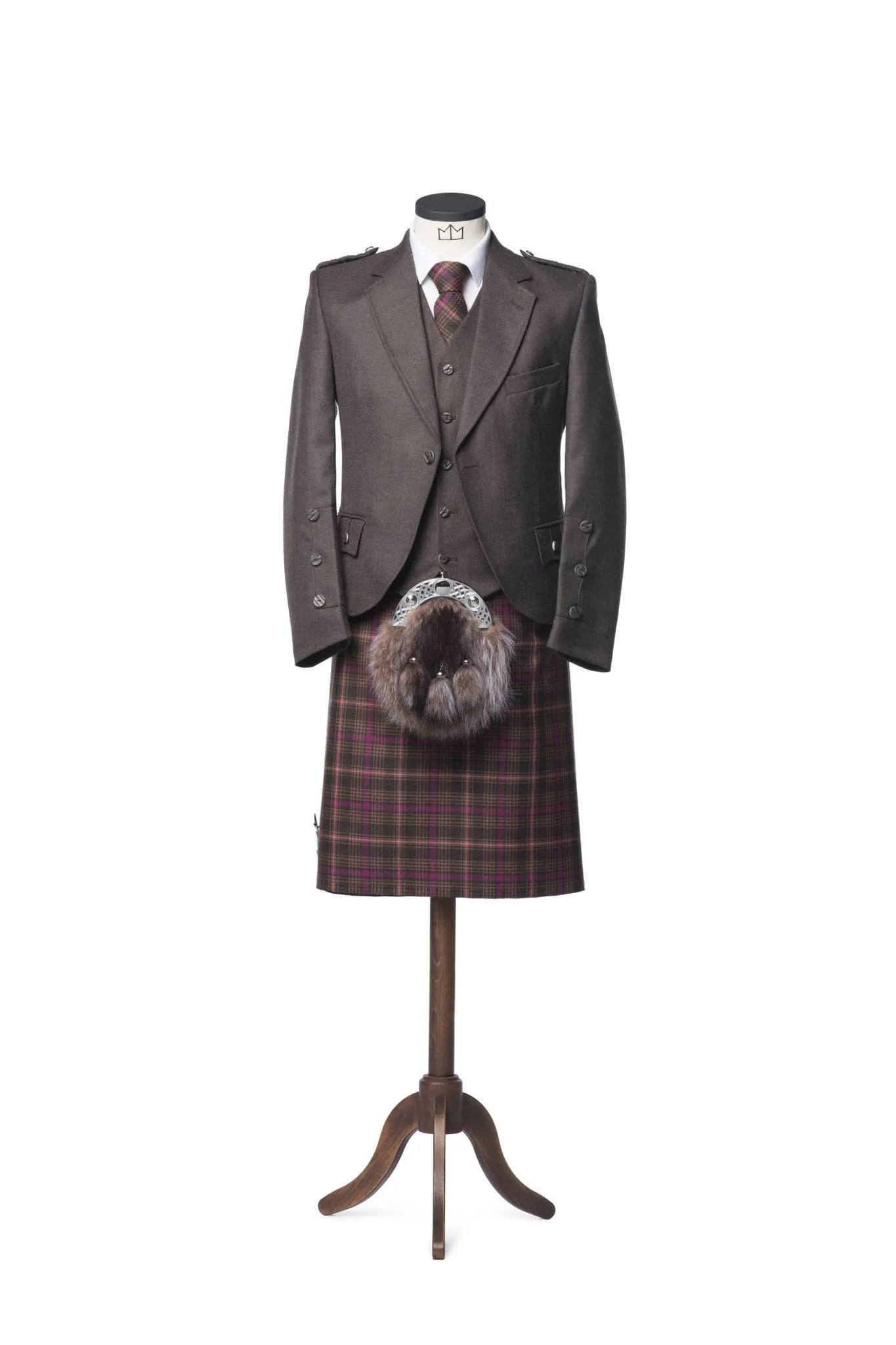 Clunie Brown Tweed Kilt Outfit