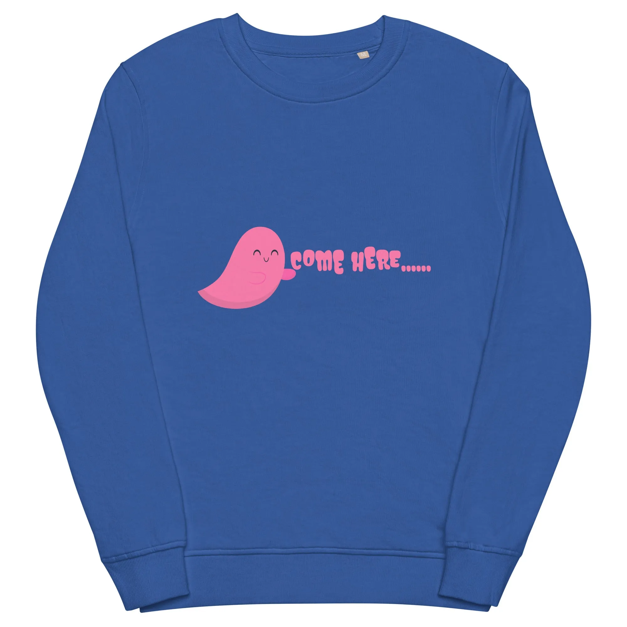 Come Here Halloween Graphic Men Organic Sweatshirt