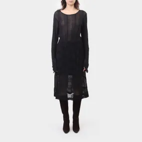 Comme des Garçons Robe de Chambre Sheer Mesh Patterned Skirt
