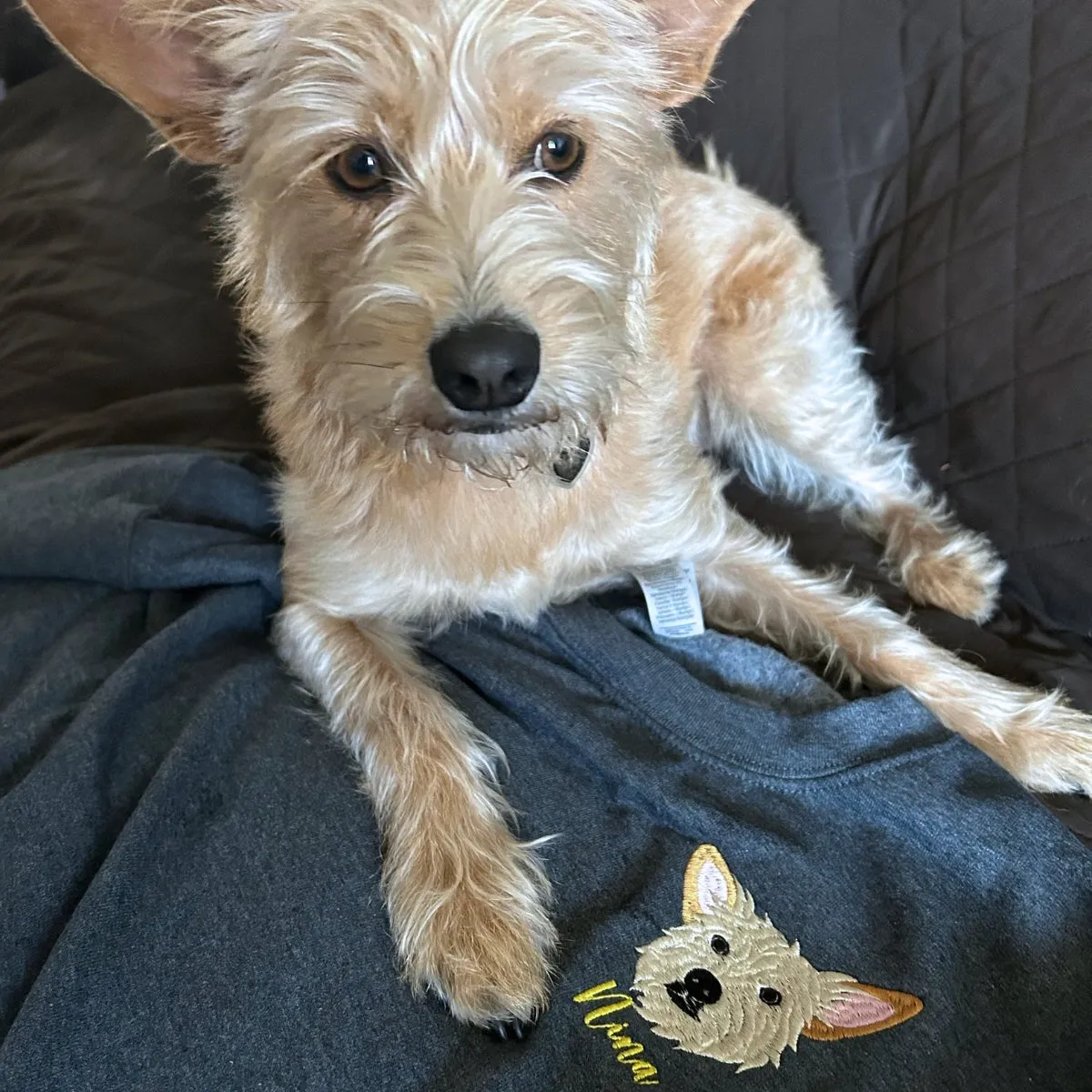 Dog Lover Twin Pack: Embroidered Sweatshirt & Tote Bag