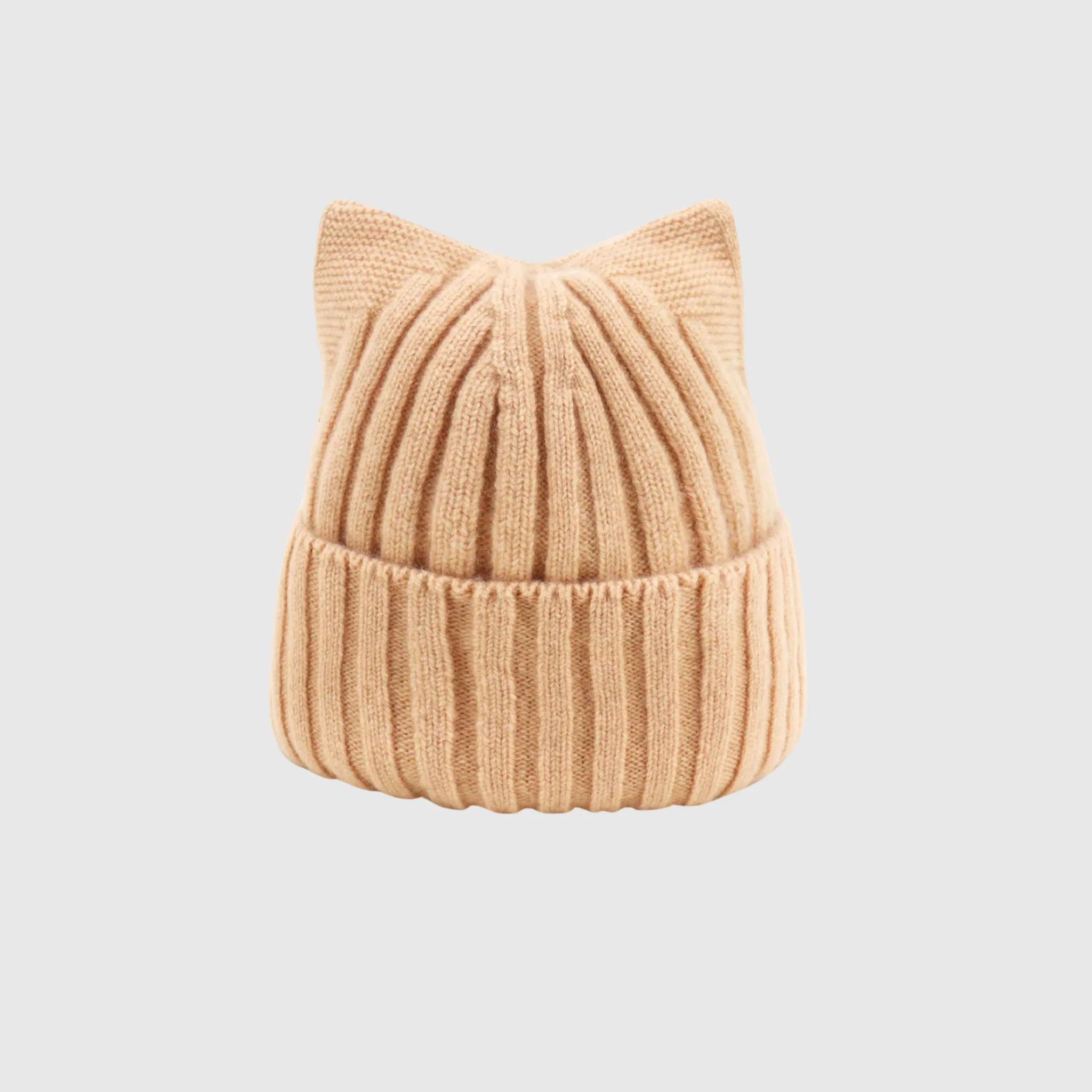 Felix Cat Ear Knit Cable Wool Hat
