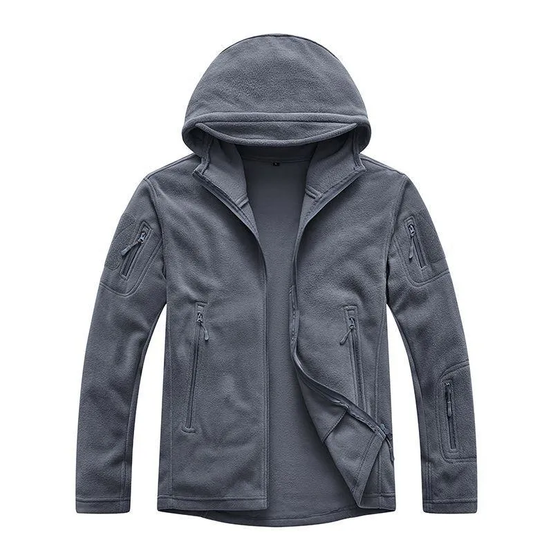 Fleece Breathable Solid Single-Layer Field Jacket