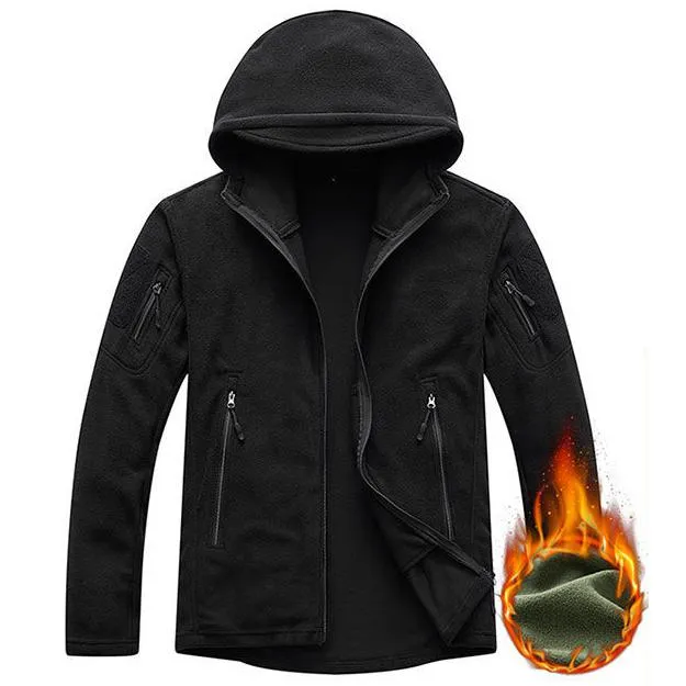 Fleece Breathable Solid Single-Layer Field Jacket