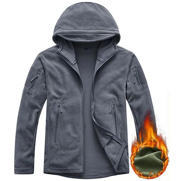 Fleece Breathable Solid Single-Layer Field Jacket