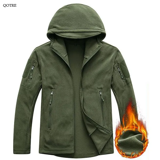 Fleece Breathable Solid Single-Layer Field Jacket