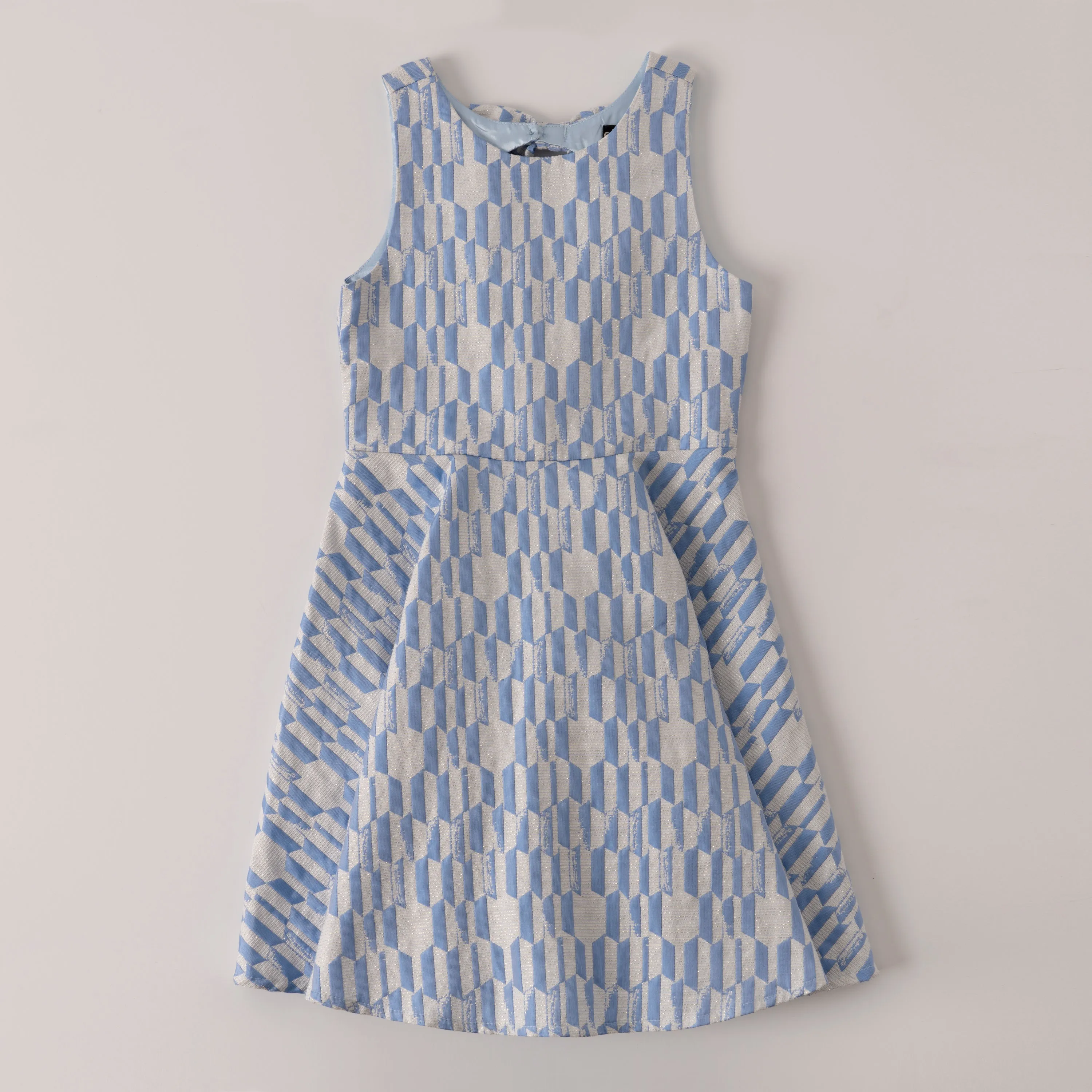 Geo Brocade Dress