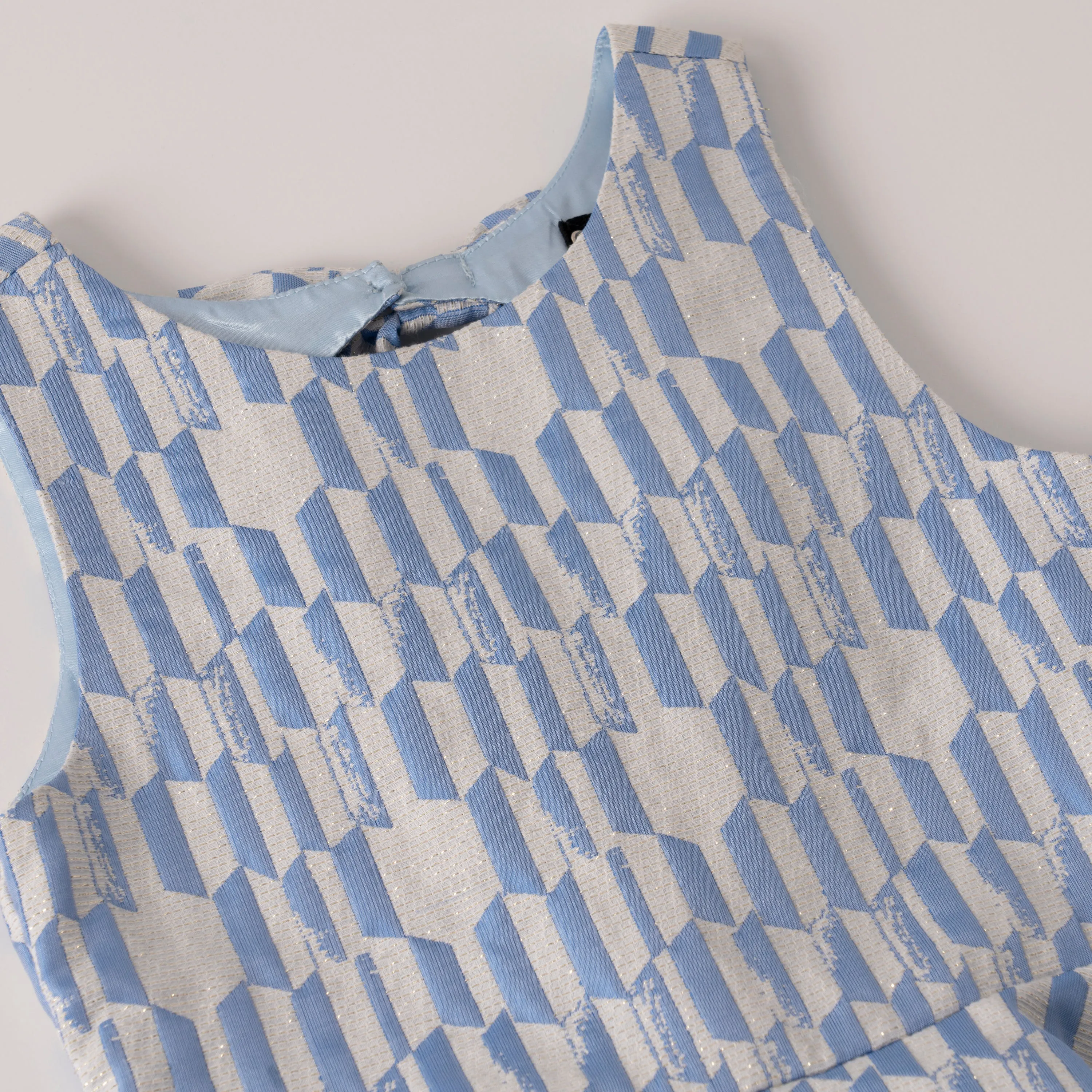 Geo Brocade Dress