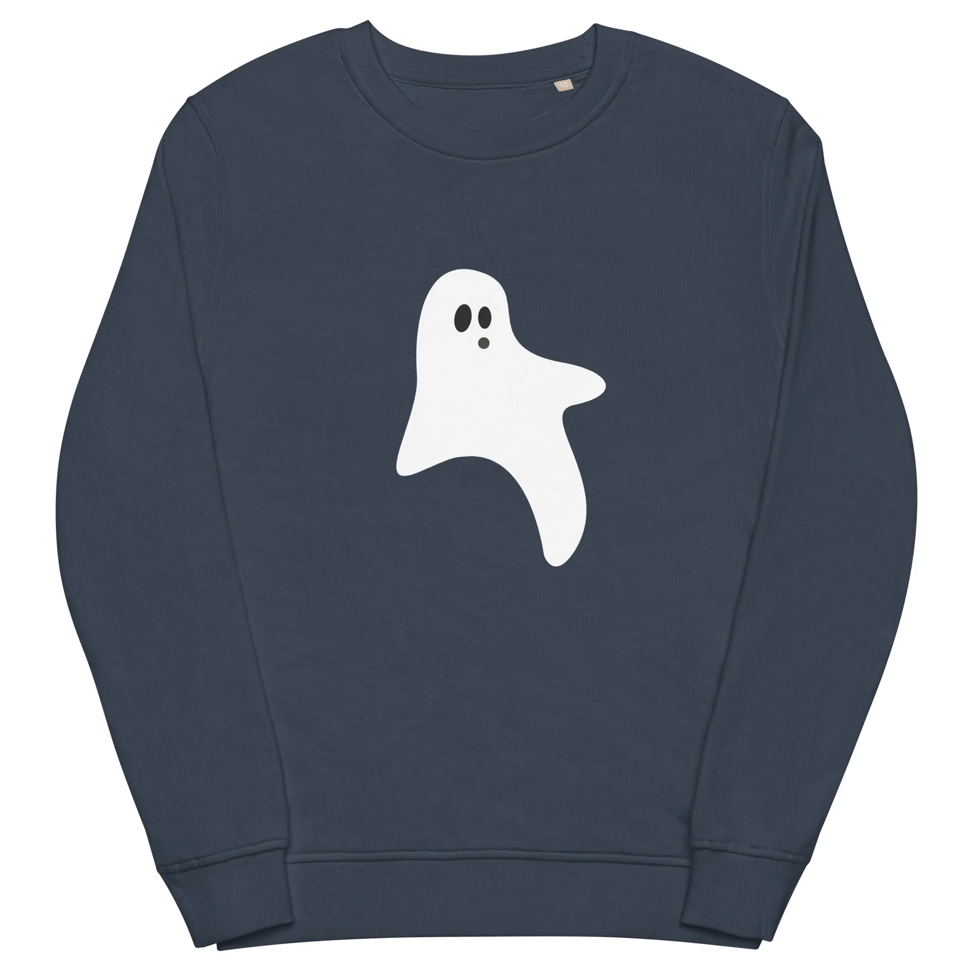 Ghost Halloween Graphic Women Organic Sweatshirt