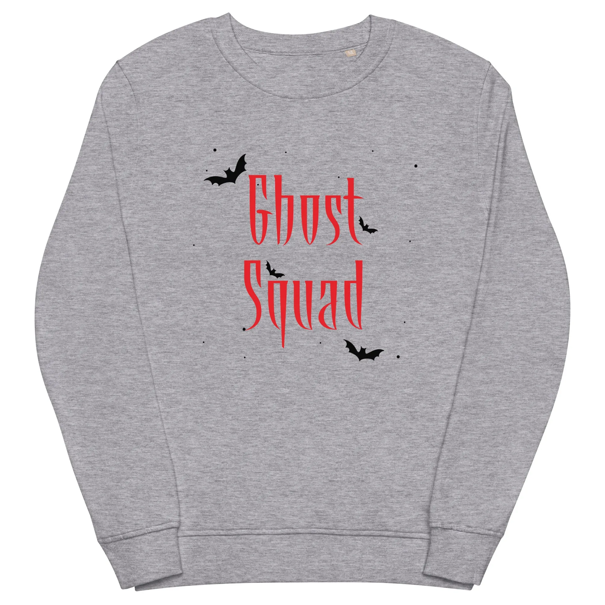 Ghost Squad Halloween Graphic Women Organic Sweatshirt