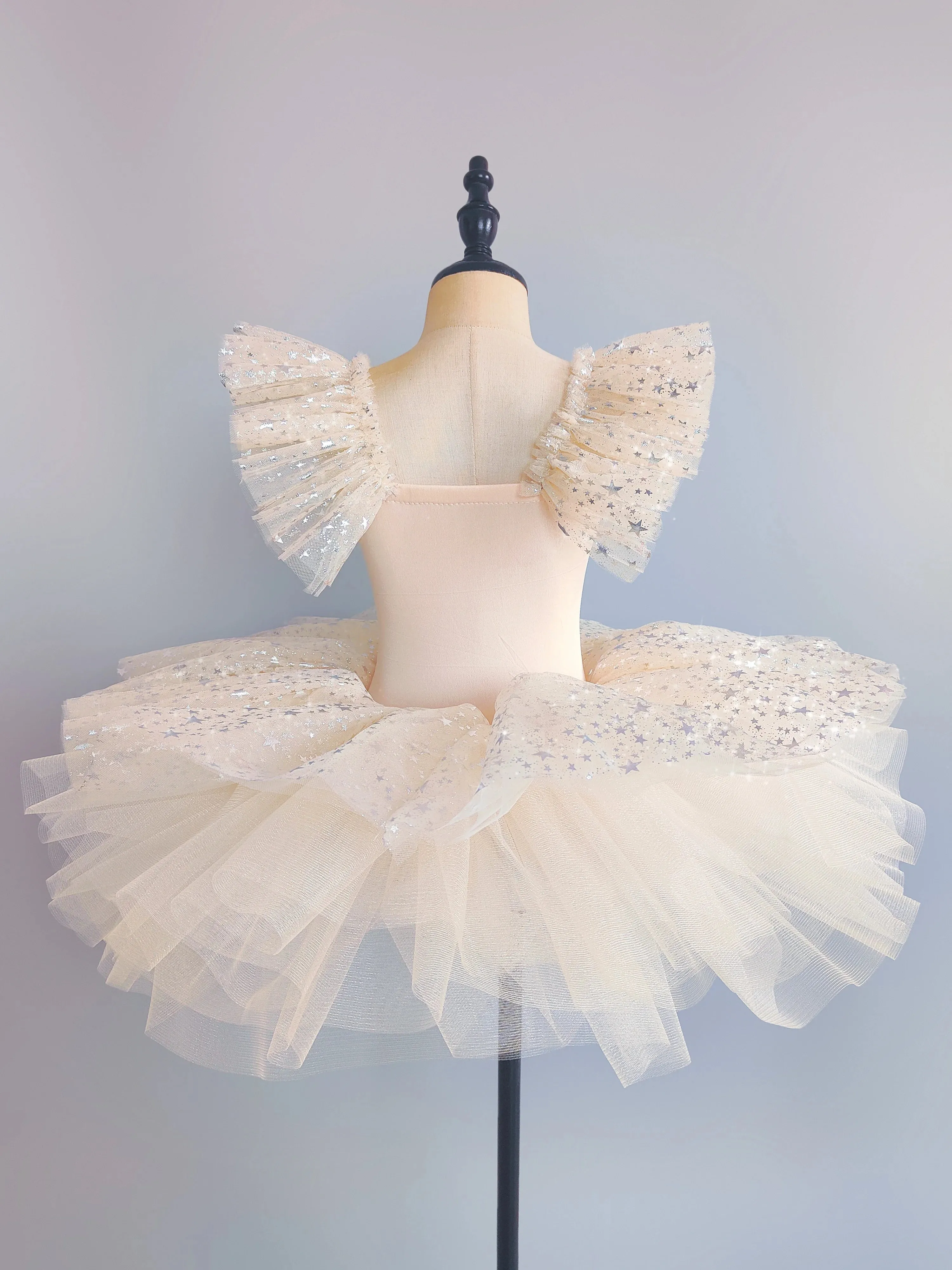 Girls Ballet Star Sequins Princess Performance Dance Wear Costume