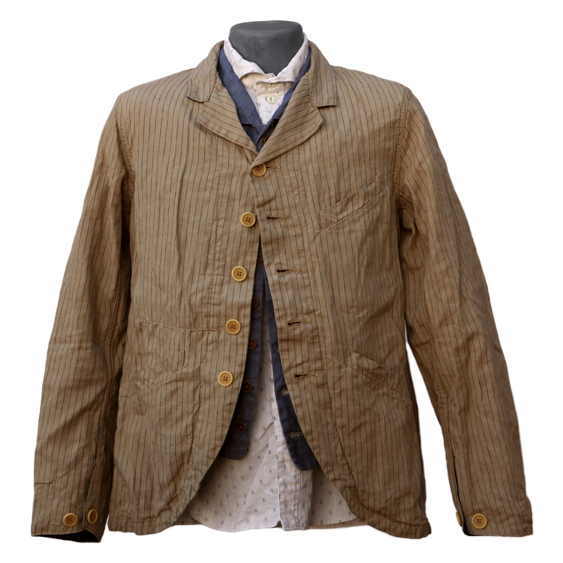 Hacendado Sack Coat - Indigo Stripe - Warehouse