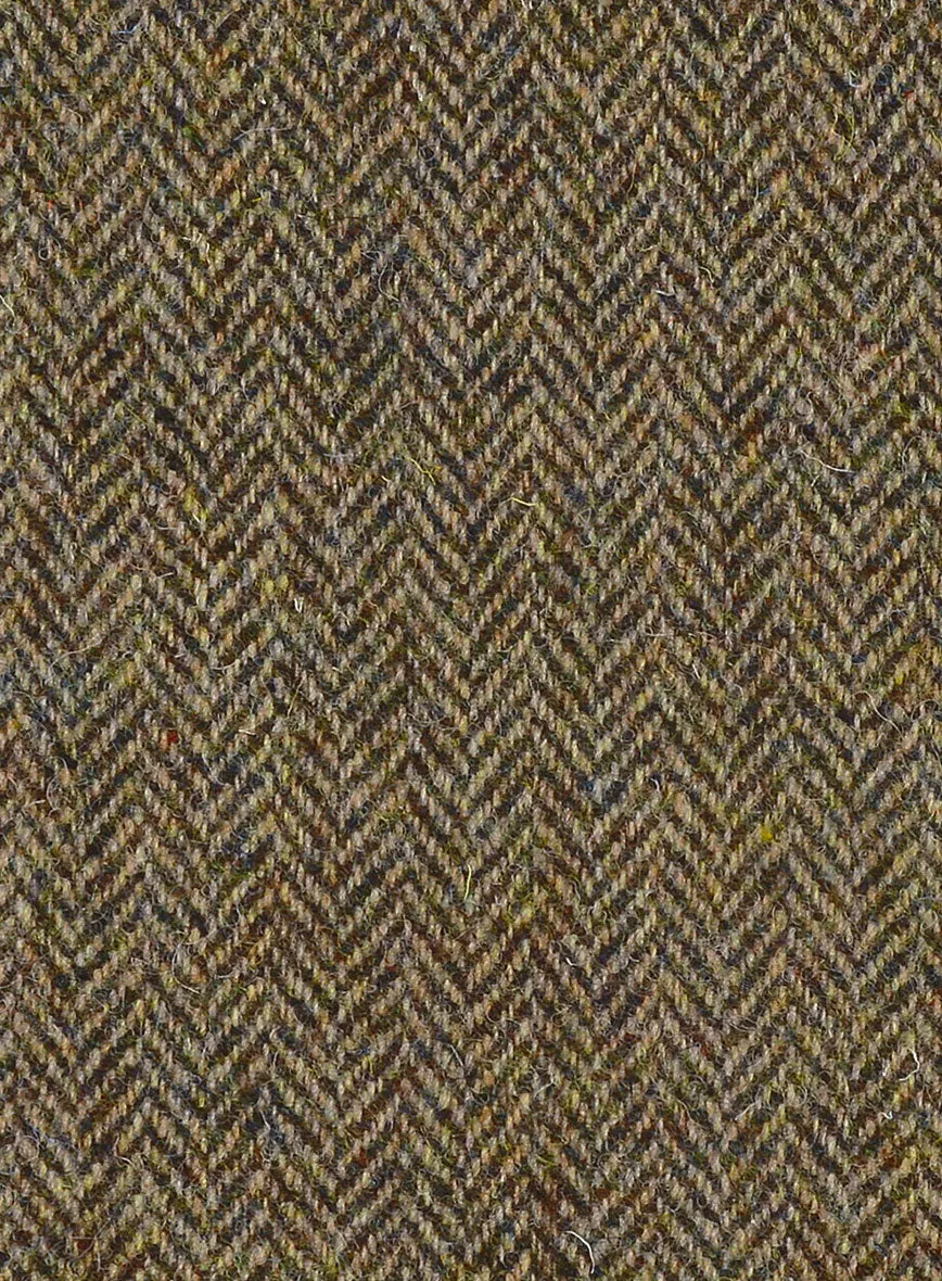 Harris Tweed Hebridean Brown Herringbone Hunting Vest
