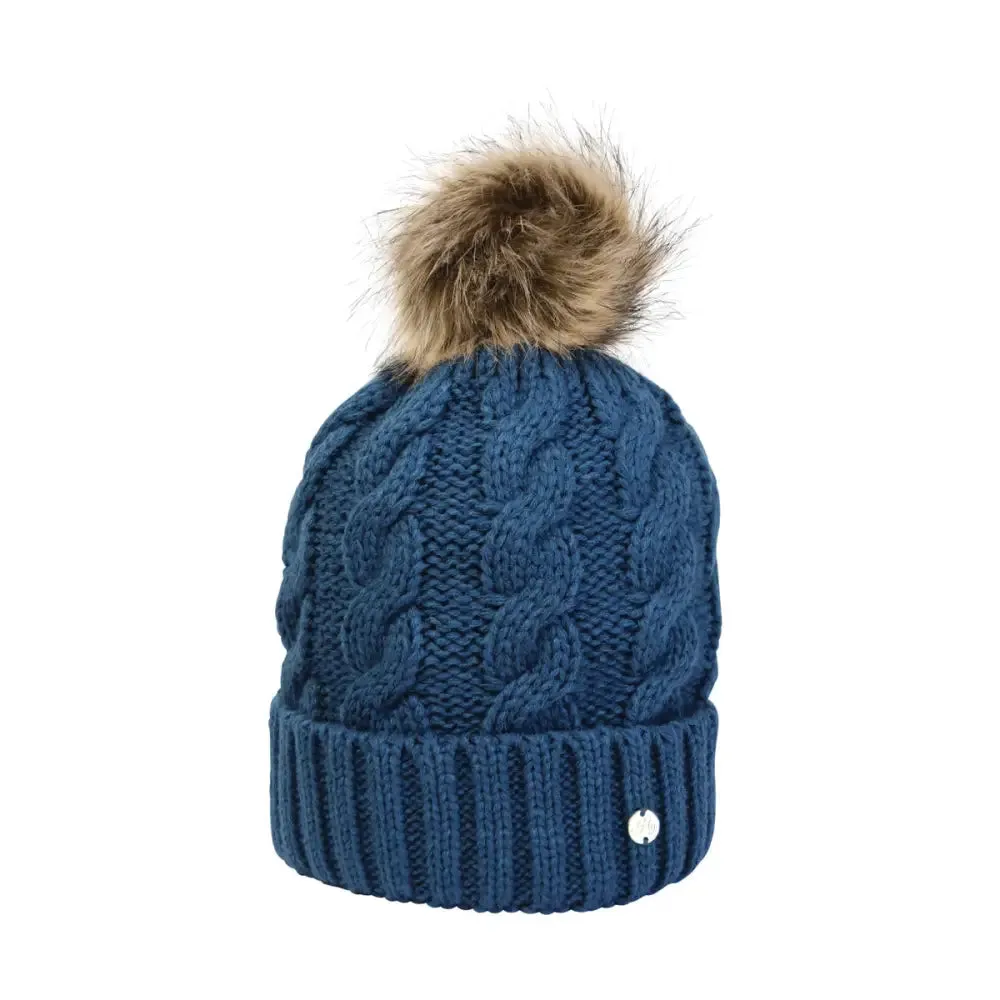 Hy Equestrian Melrose Cable Knit Bobble Hat