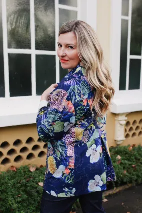 Island Pleat Linen Blazer - No Bee, No Me