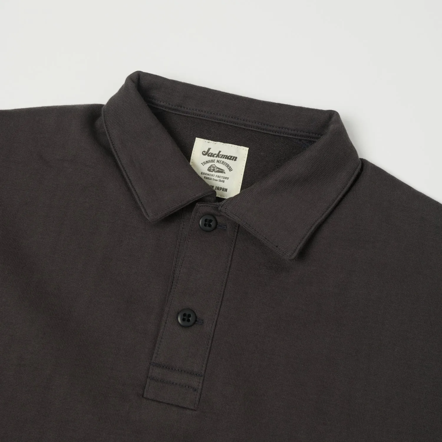 Jackman JM7266 Dotsume Sweat Owners Polo  - Charcoal
