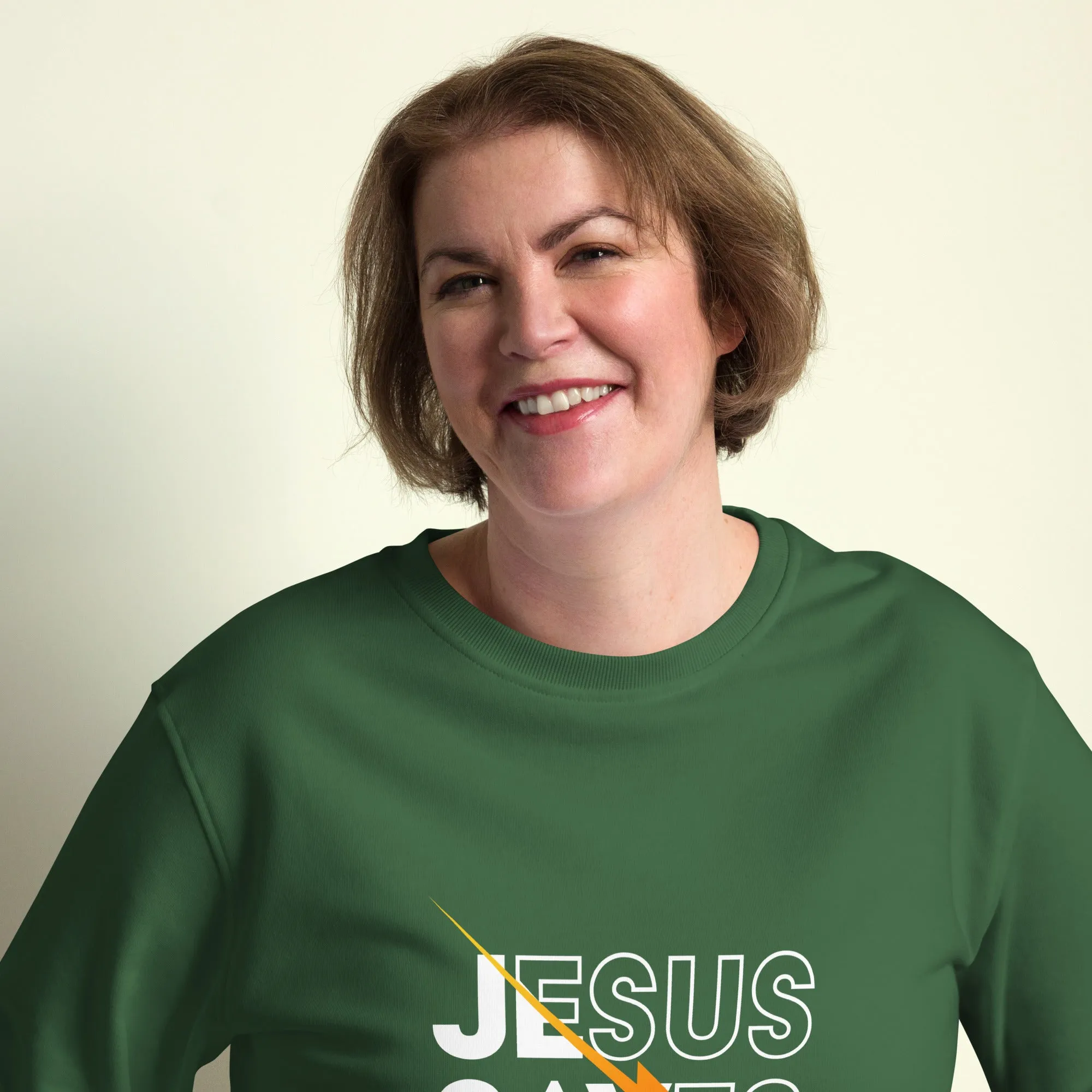 Jesus Save Graphics Women Organic Sweatshirt