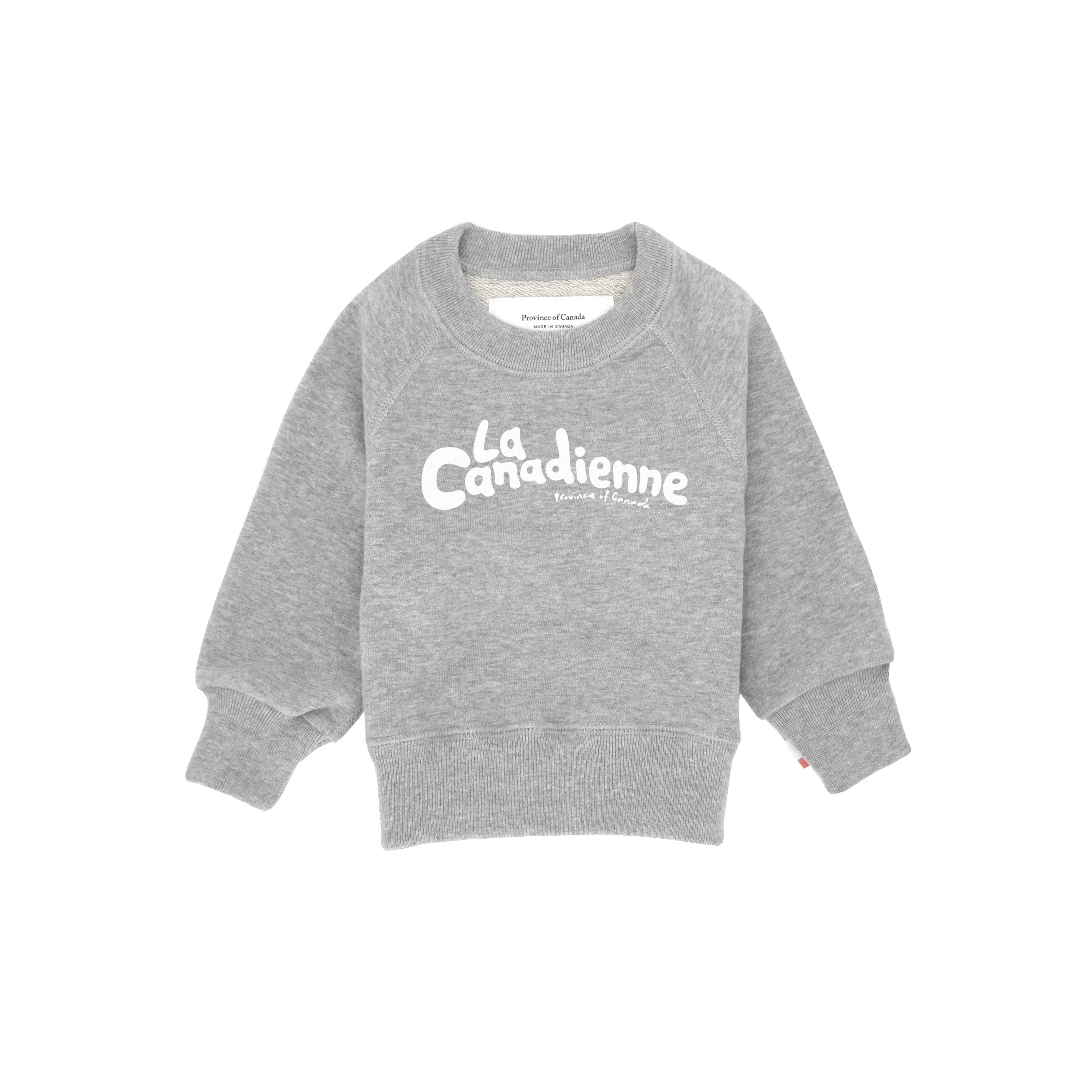 La Canadienne Kids French Terry Sweatshirt Heather Grey
