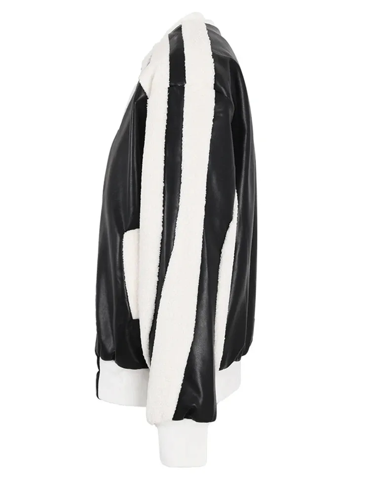 Lambswool Cotton-padded Women’s Coat - Plus Size