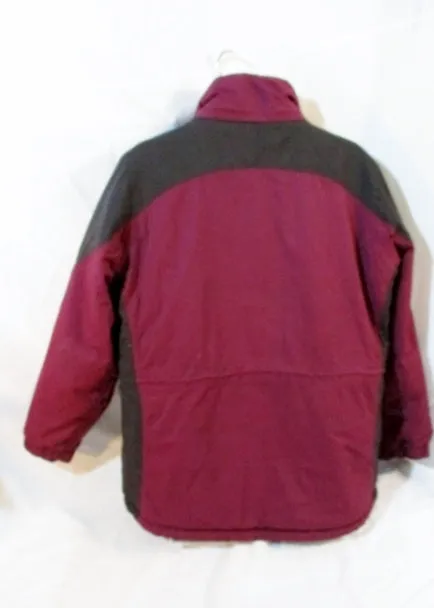 MENS L.L. BEAN Winter JACKET Ski Coat Parka XL PURPLE BURGUNDY BLACK