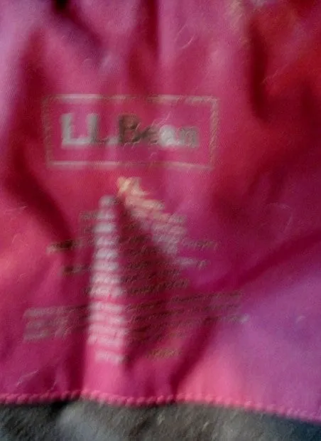 MENS L.L. BEAN Winter JACKET Ski Coat Parka XL PURPLE BURGUNDY BLACK