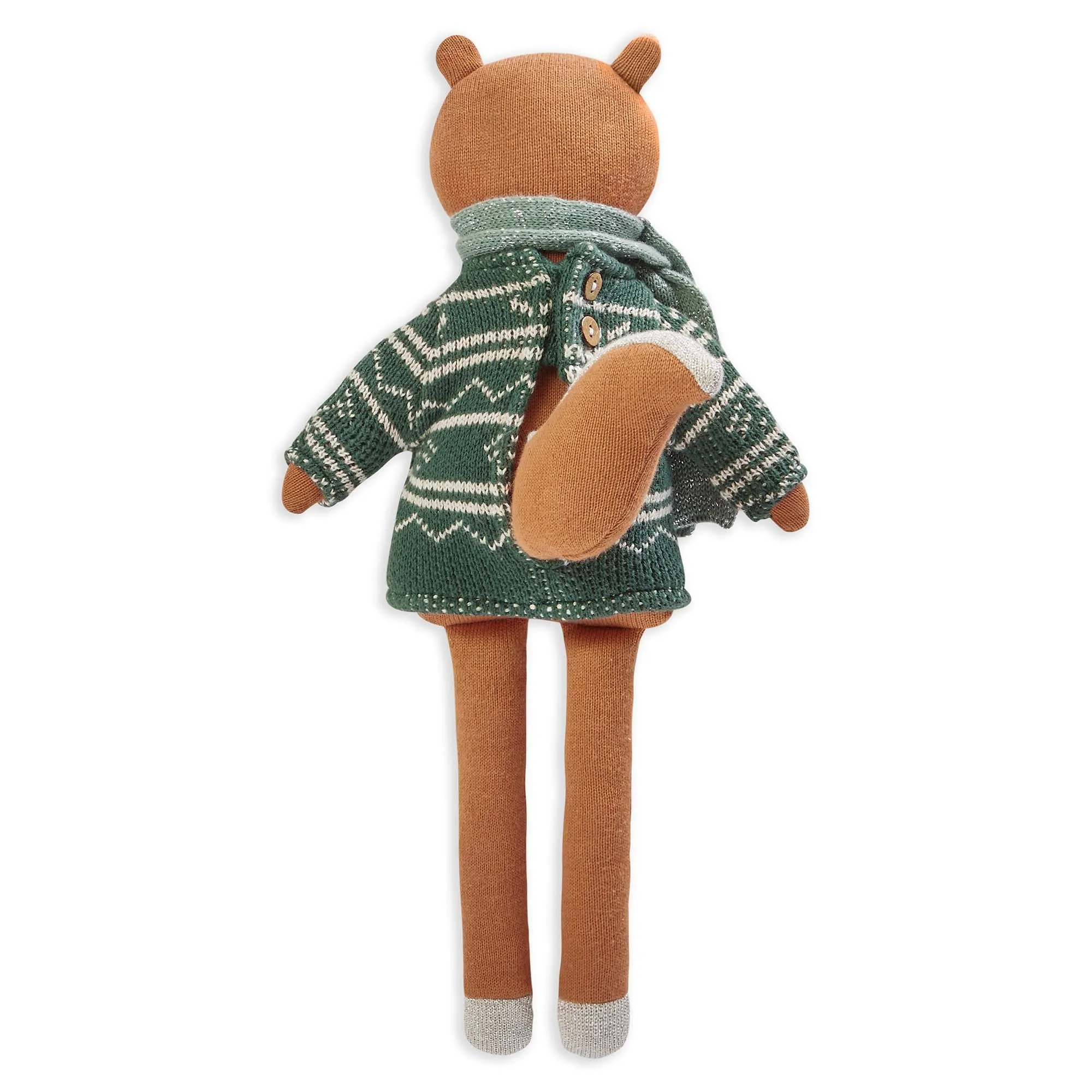 Organic Knitted Squirrel Soft Cuddly Toy