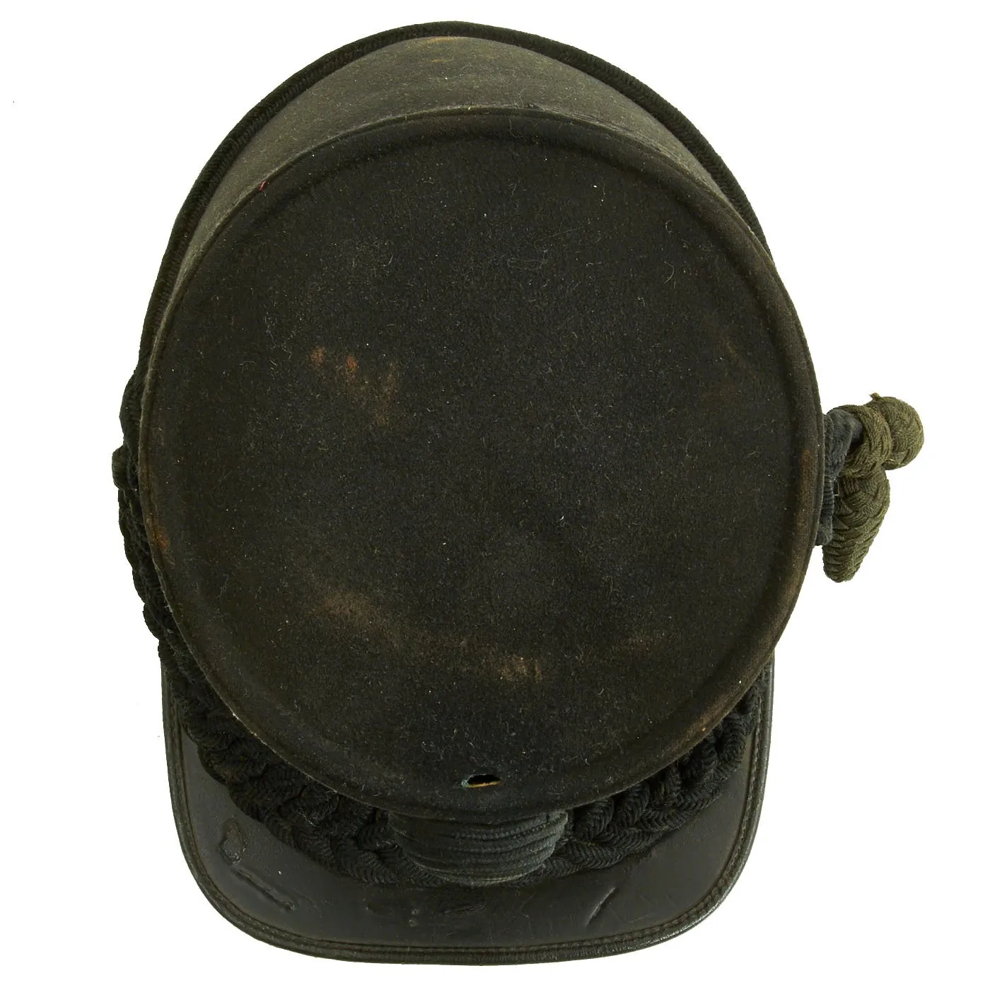 Original British Late Victorian Rifle Regiment Tschako by F.W. Flight - named to E.L. Ferry