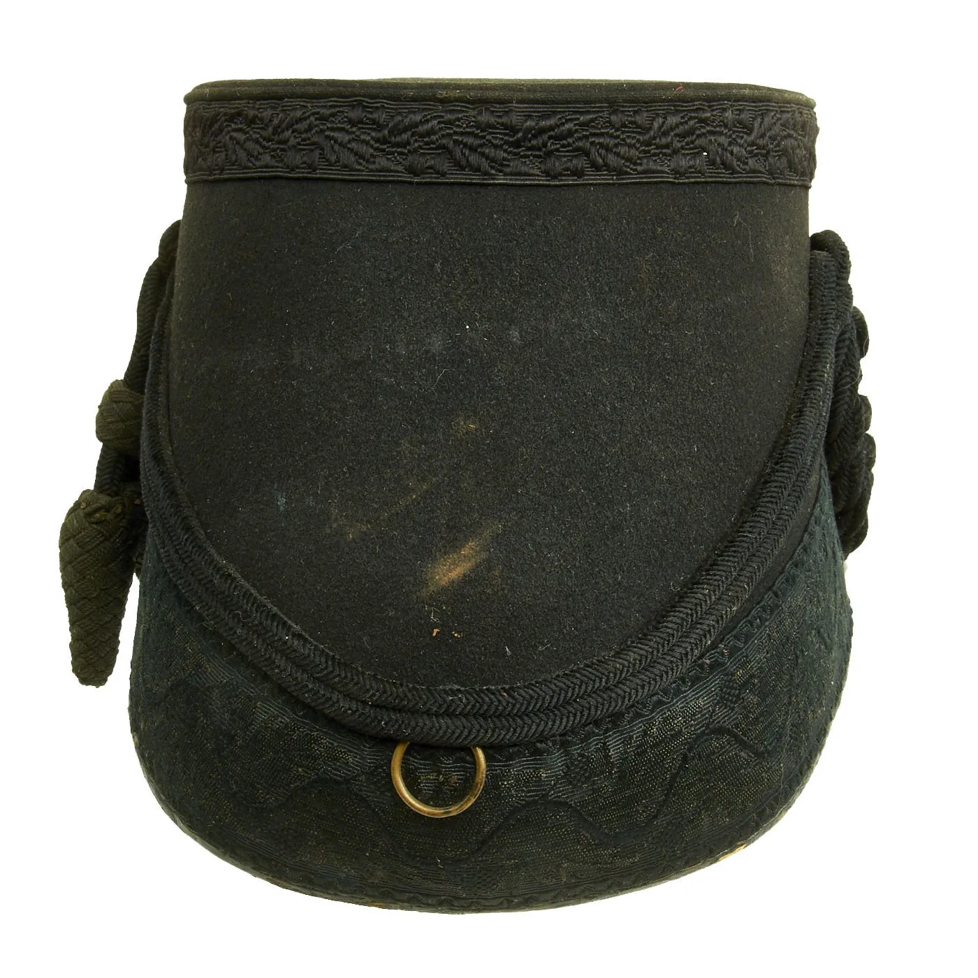 Original British Late Victorian Rifle Regiment Tschako by F.W. Flight - named to E.L. Ferry