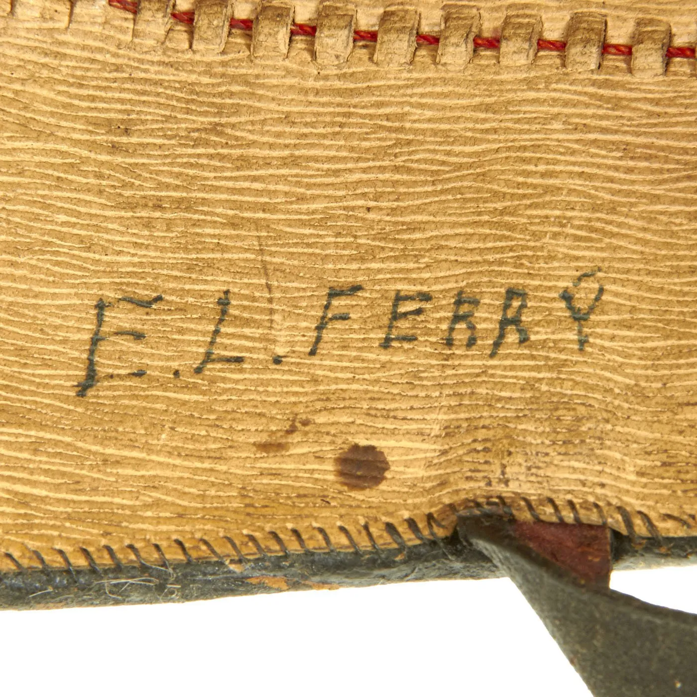 Original British Late Victorian Rifle Regiment Tschako by F.W. Flight - named to E.L. Ferry