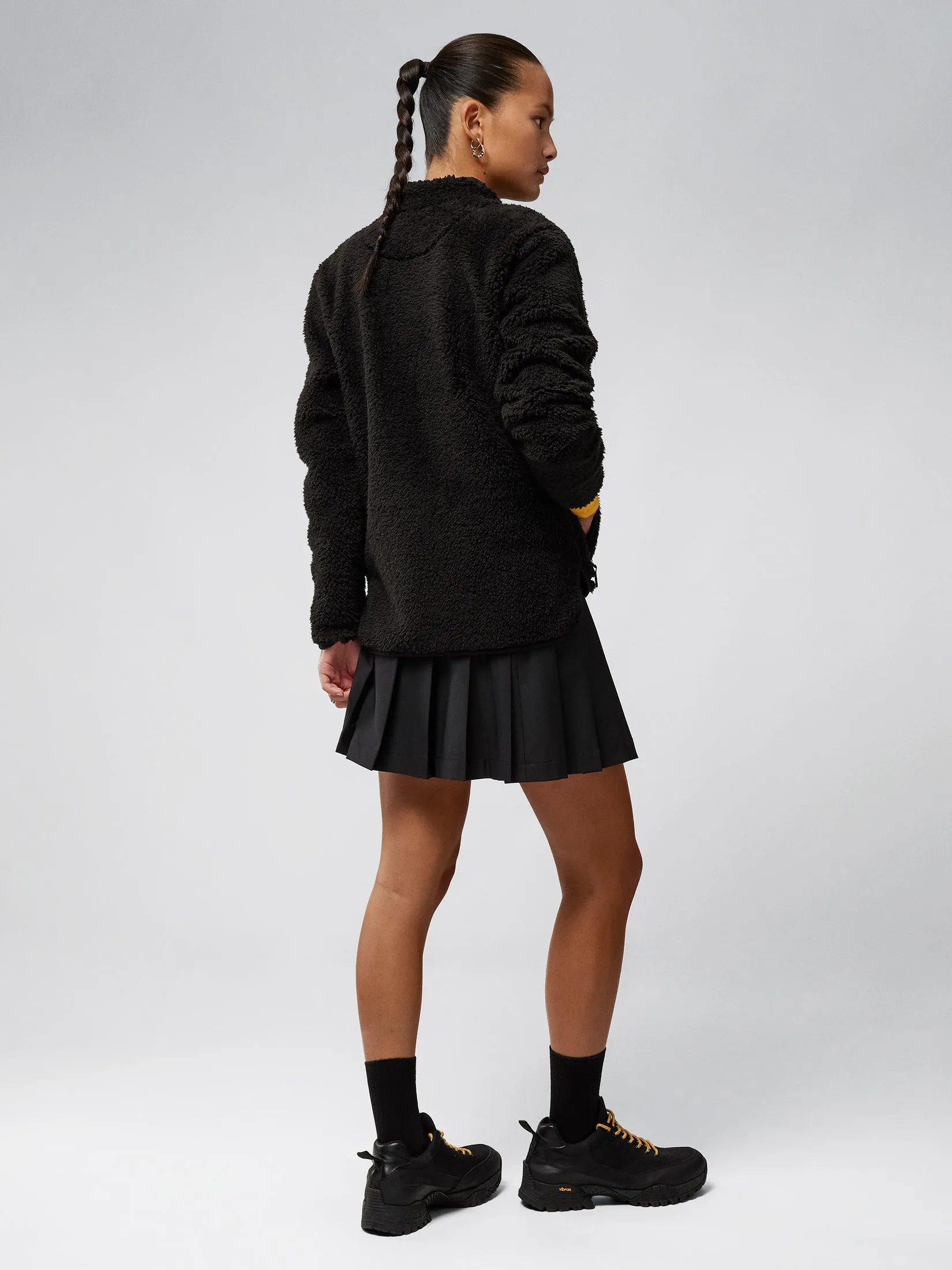 Patricia Pile Fleece Jacket / Black
