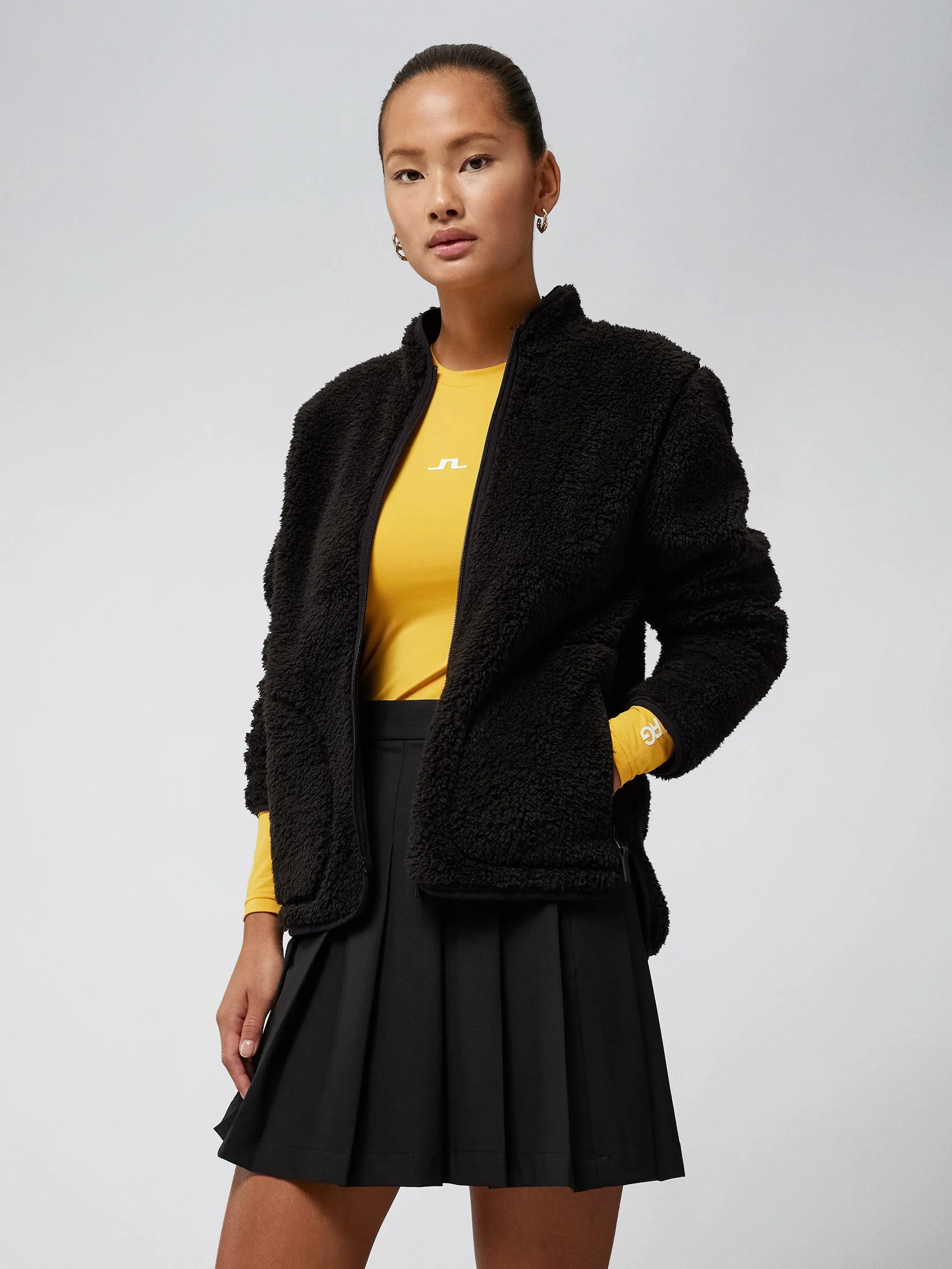 Patricia Pile Fleece Jacket / Black