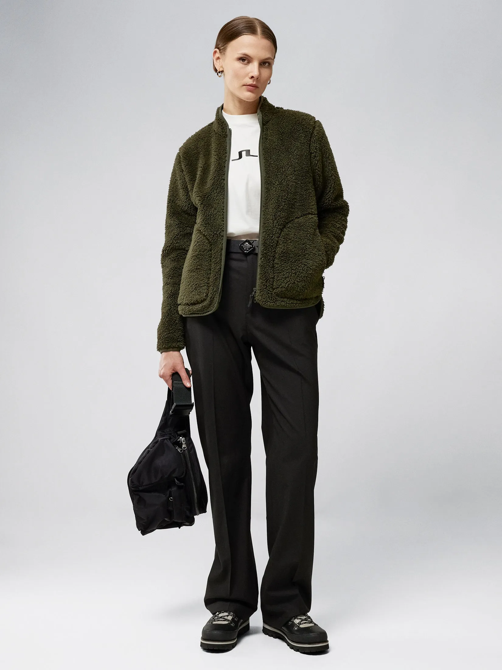 Patricia Pile Fleece Jacket / Forest Green