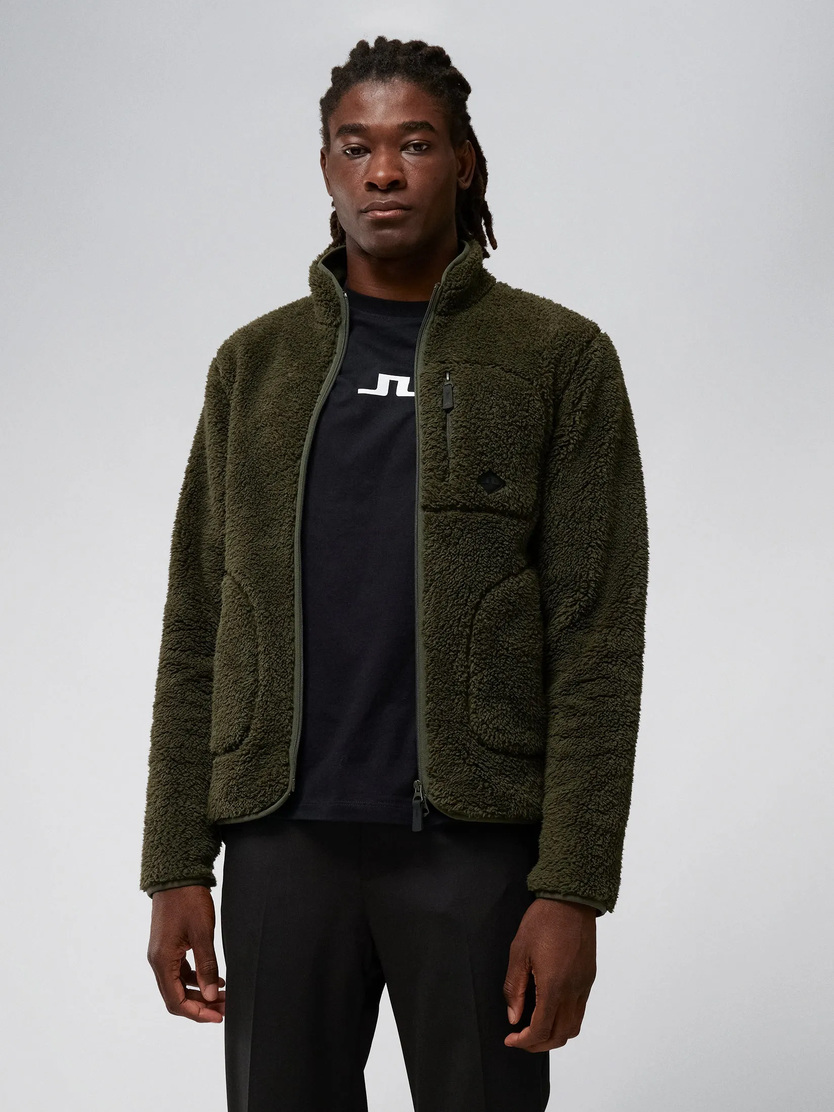Patrik Pile Fleece Jacket / Forest Green
