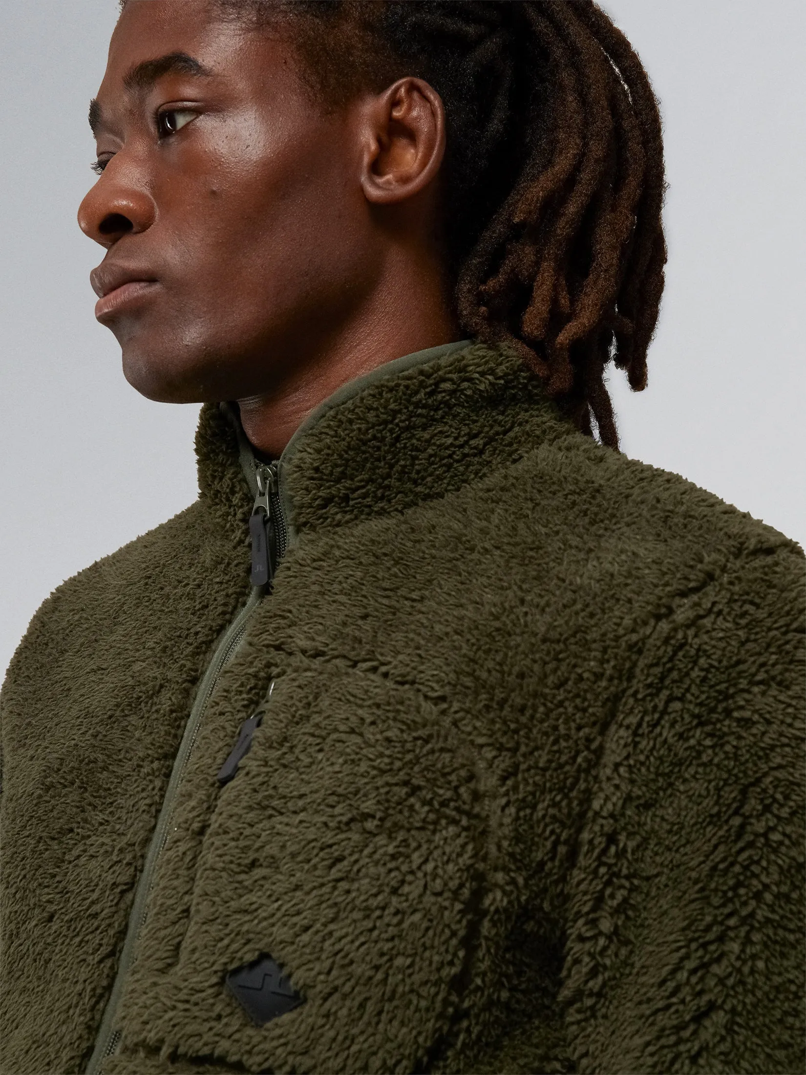 Patrik Pile Fleece Jacket / Forest Green