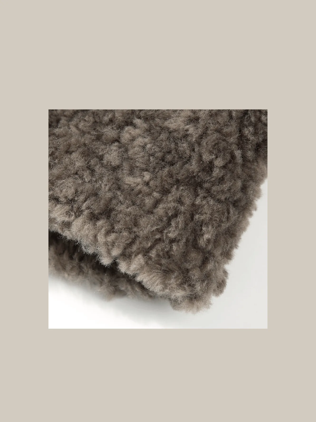 Pattern Line Shearling Boa Jacket