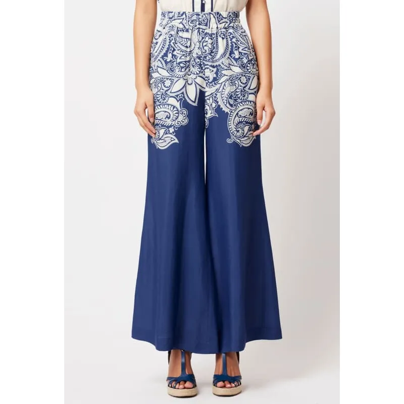 Positano Viscose Pant | Nautique Paisley