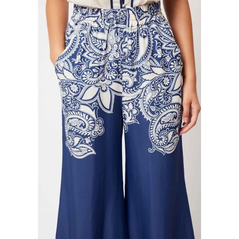 Positano Viscose Pant | Nautique Paisley